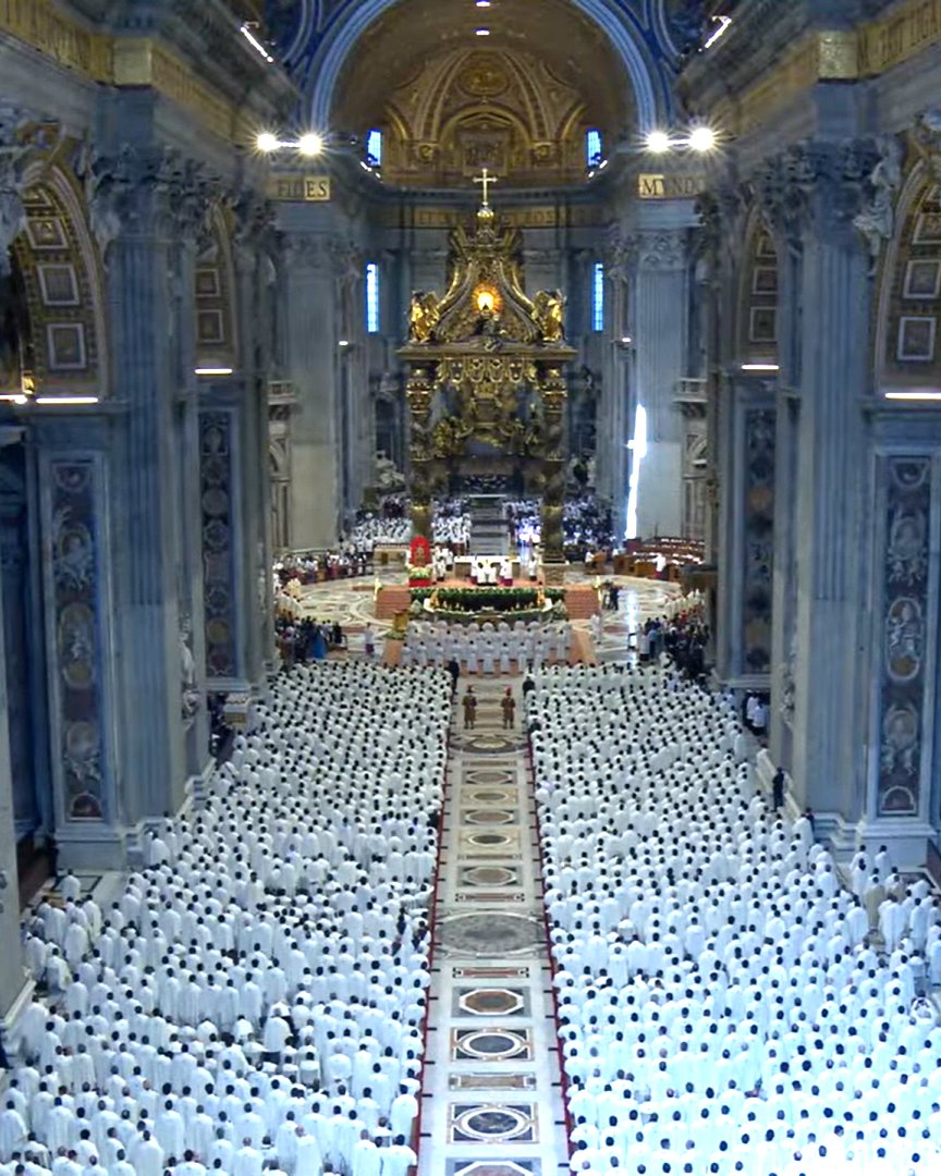 It was a wise decision not to invite all the priests present to join in the laying of hands during the ordination rite at this morning's liturgy in St Peter's.....