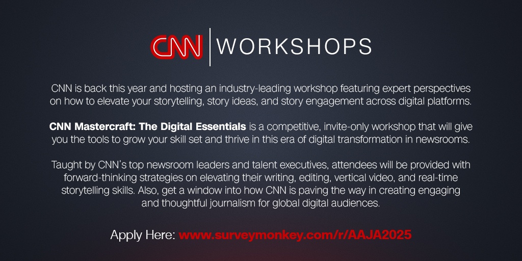 aaja's tweet image. See how you can join @CNN in Seattle at #AAJA25.