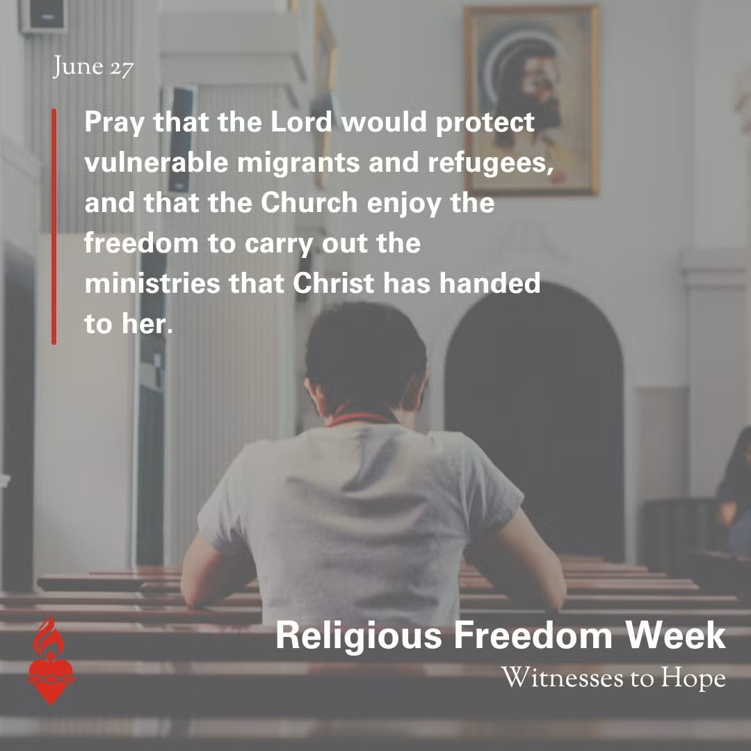 Diocese of Columbus (@cbuscatholic) on Twitter photo Please join us in praying the intention for <a href="/usccb/">U.S. Conference of Catholic Bishops</a>'s Religious Freedom Week and to reach out to your state representatives, asking for their support in the passing of the Religious Workforce Protection Act which supports our international priests and religious.
#ColumbusCatholic Please join us in praying the intention for <a href="/usccb/">U.S. Conference of Catholic Bishops</a>'s Religious Freedom Week and to reach out to your state representatives, asking for their support in the passing of the Religious Workforce Protection Act which supports our international priests and religious.
#ColumbusCatholic