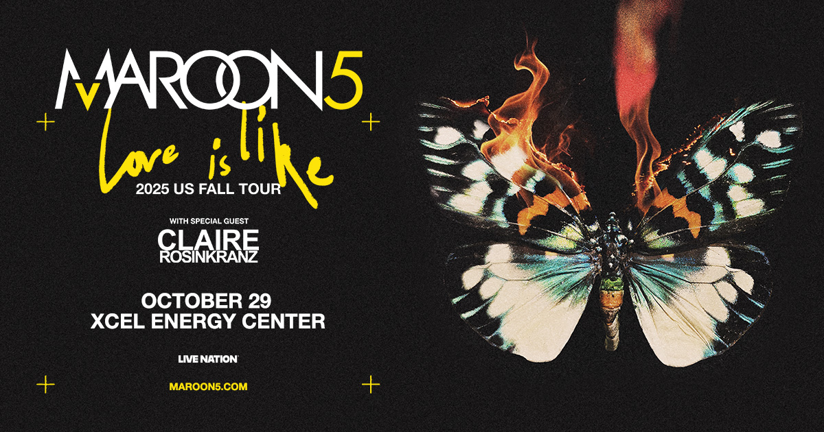 Tickets are on sale now for <a href="/maroon5/">Maroon 5</a>'s LOVE IS LIKE Tour at #MyXEC on October 29! 

🎟️: bit.ly/3FZPF5r