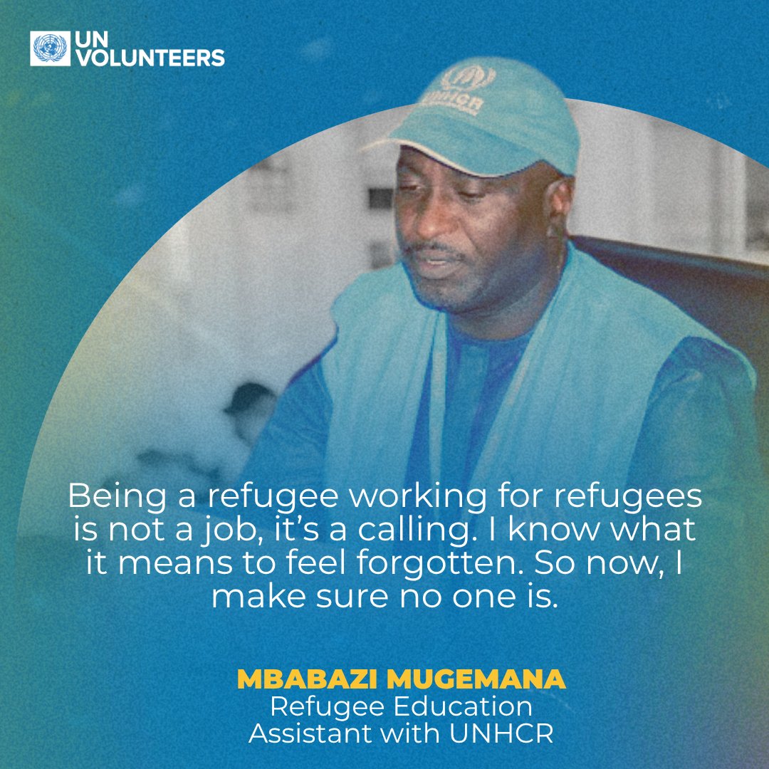UN Volunteers (@unvolunteers) on Twitter photo “I know what it means to feel forgotten.”
Mbabazi, a refugee from Rwanda 🇷🇼, now works as a Refugee Education Assistant with <a href="/RefugeesCmr/">UNHCR Cameroon</a>.
In Yaoundé, the capital of Cameroon, he helps refugee youth find their place in the classroom and beyond. “I know what it means to feel forgotten.”
Mbabazi, a refugee from Rwanda 🇷🇼, now works as a Refugee Education Assistant with <a href="/RefugeesCmr/">UNHCR Cameroon</a>.
In Yaoundé, the capital of Cameroon, he helps refugee youth find their place in the classroom and beyond.