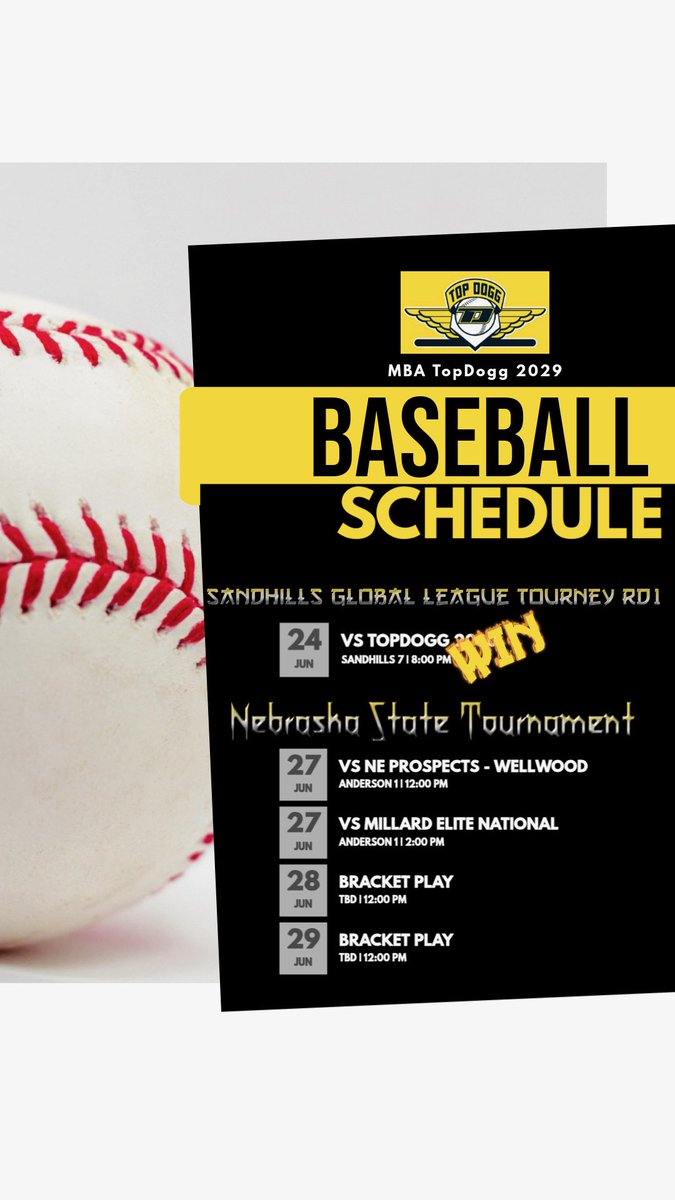 MBATopDogg2029's tweet photo. State Tournament Weekend…LETS GO!!! 🖤💛 https://t.co/AGZ796Magf