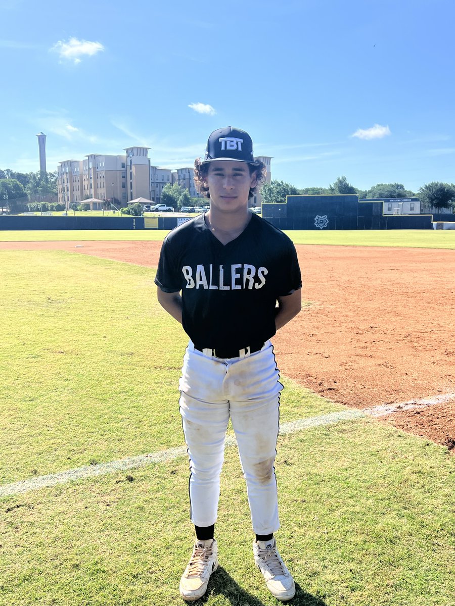 F: <a href="/TBTTexas/">TBT Texas Baseball</a> 15U National 8, Gators Baseball 15U Blue 0
PoG: Alan Guzman 2-3, 2 RBI, 2 SB