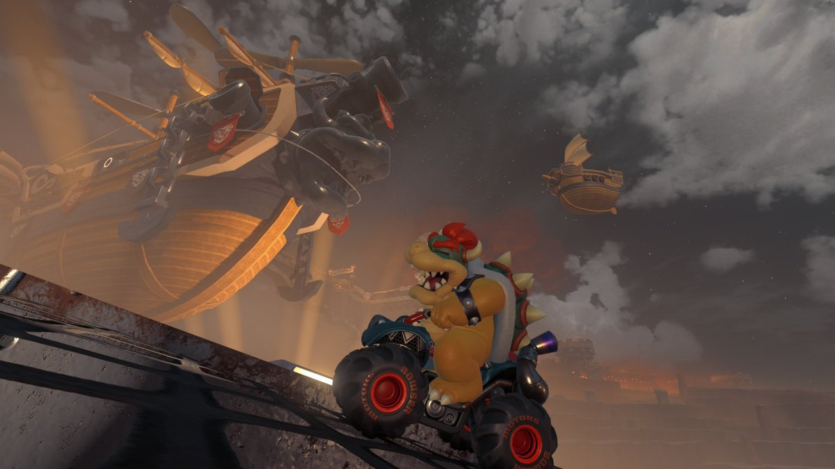 xRyuAsh's tweet image. A royal tour of Bowser's glorious land.
I'm so in love with exploring his part of the world. 🥰❤️🔥
#NintendoSwitch2 #MarioKartWorld