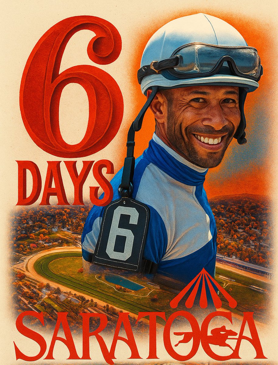 Only 6 days #Saratoga <a href="/TheNYRA/">NYRA (🗽)</a>