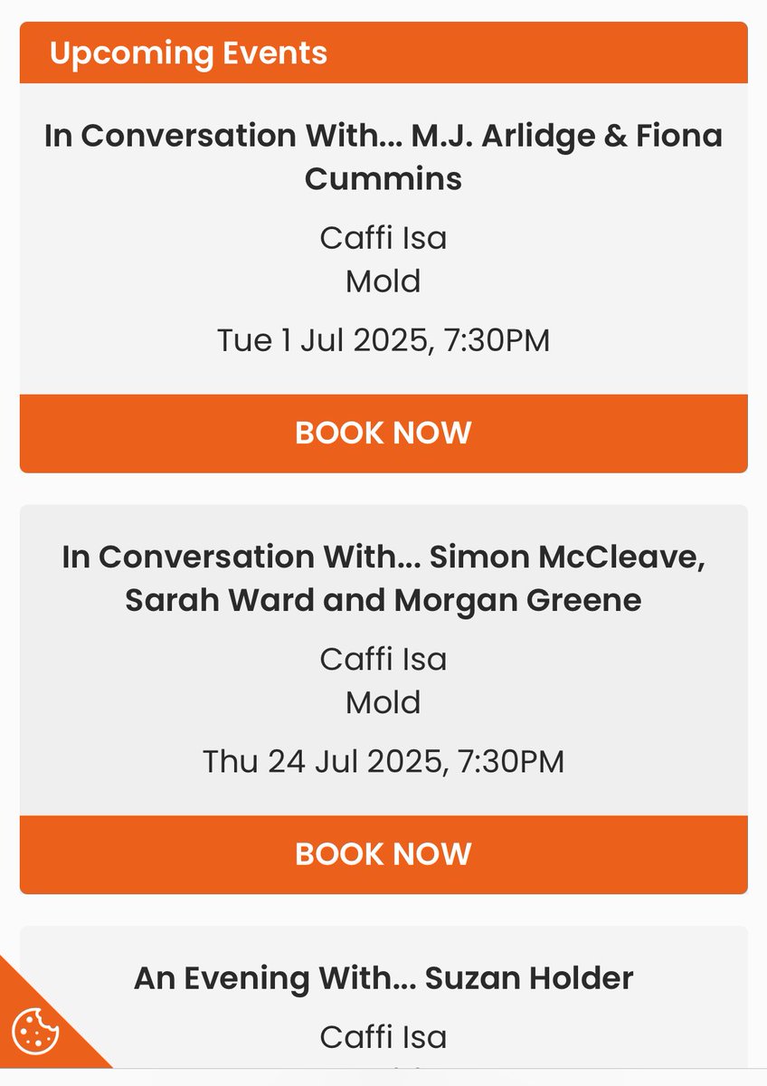 Matthew Arlidge (@mjarlidge) on Twitter photo So looking forward to this amazing event with the stellar <a href="/FionaAnnCummins/">Fiona Cummins</a> at Berwyn Bookshop in Mold next Tuesday 1st July. Kick the month off in style with top crime chat, signings and more!
ticketsource.co.uk/theberwynbooks… So looking forward to this amazing event with the stellar <a href="/FionaAnnCummins/">Fiona Cummins</a> at Berwyn Bookshop in Mold next Tuesday 1st July. Kick the month off in style with top crime chat, signings and more!
ticketsource.co.uk/theberwynbooks…