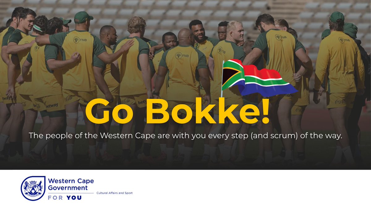 🏉🇿🇦 𝗪𝗲 𝗮𝗿𝗲 𝘁𝗵𝗿𝗶𝗹𝗹𝗲𝗱 𝘄𝗶𝘁𝗵 𝗽𝗿𝗶𝗱𝗲 𝘁𝗼 𝘄𝗲𝗹𝗰𝗼𝗺𝗲 𝗼𝘂𝗿 𝘄𝗼𝗿𝗹𝗱 𝗰𝗵𝗮𝗺𝗽𝗶𝗼𝗻𝘀 𝗯𝗮𝗰𝗸 𝘁𝗼 𝘁𝗵𝗲 𝗪𝗲𝘀𝘁𝗲𝗿𝗻 𝗖𝗮𝗽𝗲!

As the Springboks take on the Barbarians at the DHL Stadium, we stand united behind our heroes in green and gold. 💚💛