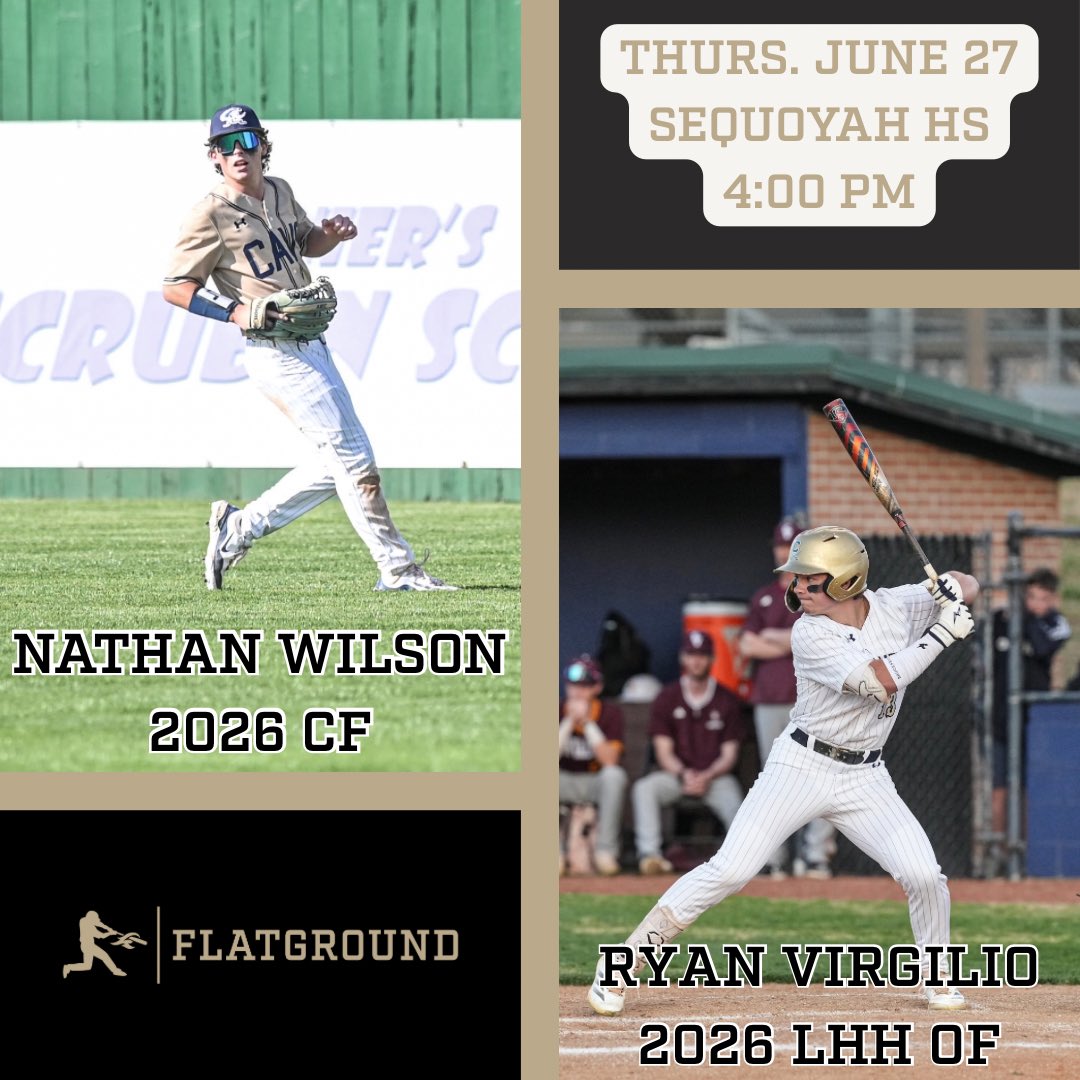 Josh Rudd (@jrudd_scout) on Twitter photo π¨ TWO-FOR-ONE π¨
A pair of great #uncommitted 2026 outfielders take the field this afternoon at Sequoyah HS. If you need a toolsy OF, you'll want to check out <a href="/NathanW_2026/">Nathan Wilson</a> & <a href="/ryanvirgilio26/">Ryan Virgilio</a> with <a href="/BaseballMission/">Mission Baseball</a> at 4 PM.
<a href="/FlatgroundBats/">FLATGROUND Hitting</a> <a href="/gabe_alfaro23/">Gabe Alfaro</a> <a href="/jakerobbins49/">JAKE ROBBINS πΊπΈ</a> #wwba π¨ TWO-FOR-ONE π¨
A pair of great #uncommitted 2026 outfielders take the field this afternoon at Sequoyah HS. If you need a toolsy OF, you'll want to check out <a href="/NathanW_2026/">Nathan Wilson</a> & <a href="/ryanvirgilio26/">Ryan Virgilio</a> with <a href="/BaseballMission/">Mission Baseball</a> at 4 PM.
<a href="/FlatgroundBats/">FLATGROUND Hitting</a> <a href="/gabe_alfaro23/">Gabe Alfaro</a> <a href="/jakerobbins49/">JAKE ROBBINS πΊπΈ</a> #wwba