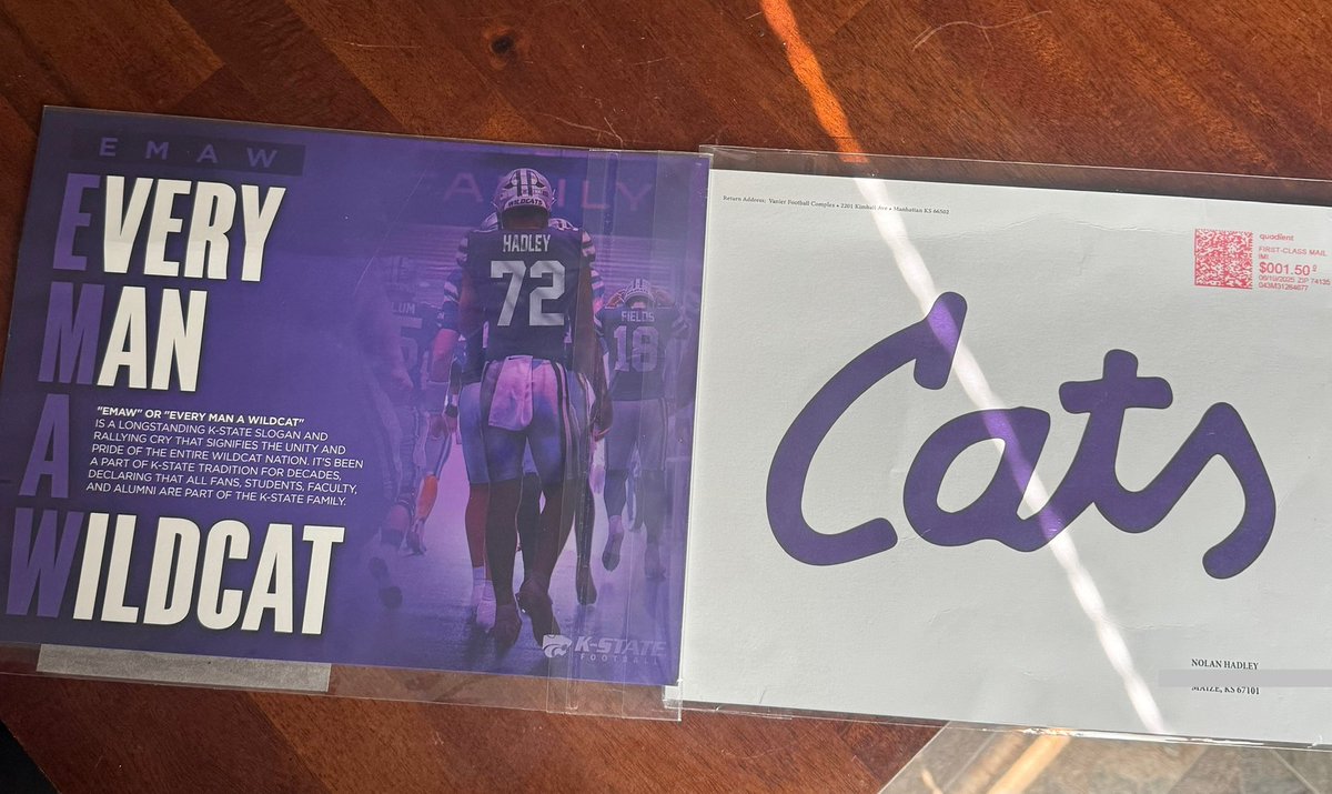 Thank you <a href="/KStateFB/">K-State Football</a> for the love <a href="/spedbraet/">Taylor Braet</a> <a href="/MaizeHSFootball/">Maize Football</a>