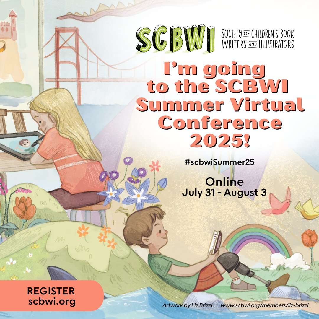 I'm so excited to participate in roundtable critiques at the #SCBWISummer25 Conference! See y'all there. 😉