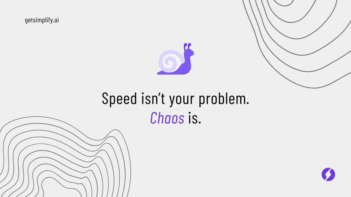 getsimplifyy's tweet image. Speed doesn’t break startups. It just reveals the infrastructure that was never there.
Broken quoting → Slow billing → Manual renewals → Disconnected finance
⠀
Growth doesn’t cause chaos. It scales it.
