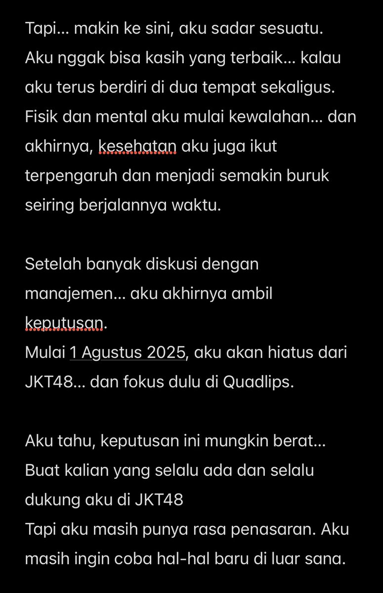 F_FeniJKT48's tweet photo. terimakasih atas pengertinya, dan mohon dukungannya delalu☺️ https://t.co/ICSQtTfYbS