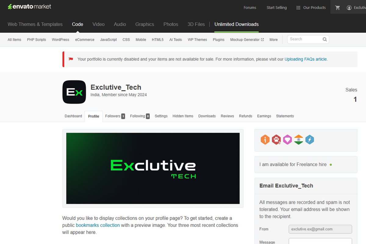 Exclutive_Tech's tweet image. Thank you @envato and the Author Support team for reviewing my appeal and helping reactivate my account 🙏
Grateful for the opportunity to continue building and contributing to the marketplace again 💚
#Envato #CodeCanyon #Gratitude