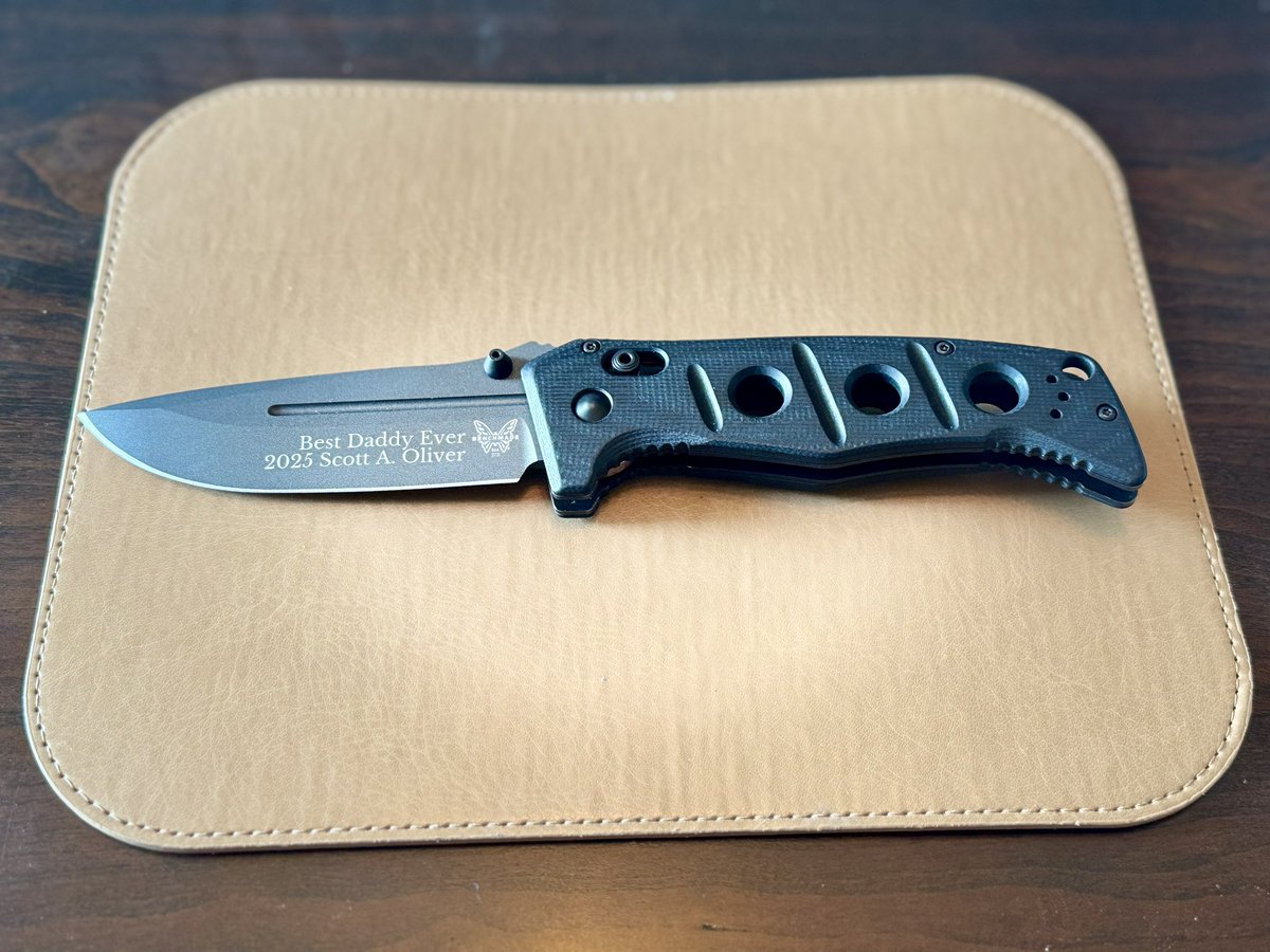 It’s the end of the month, and closings are in full swing. 

I’ve been putting in some extra hours while working remotely… nothing unusual this time of year.

What did surprise me, though, was that my annual Father’s Day knife showed up early from engraving this morning!

Every