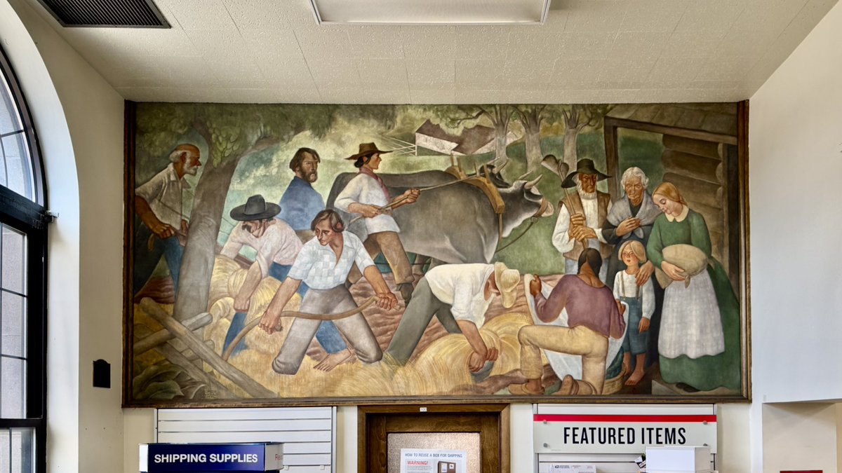 The Illinois Enthusiast (@mr1llinois) on Twitter photo WPA mural at the Elmhurst Post Office. “There Was a Vision” by George Melville Smith WPA mural at the Elmhurst Post Office. “There Was a Vision” by George Melville Smith