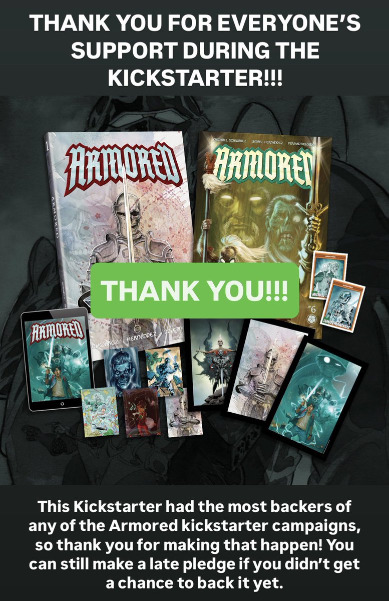 Thank you!!!
We broke our record for most backers in an Armored campaign!

There’s still time to make a late pledge if you want to get in on some of the exclusives. 

kickstarter.com/projects/clove…