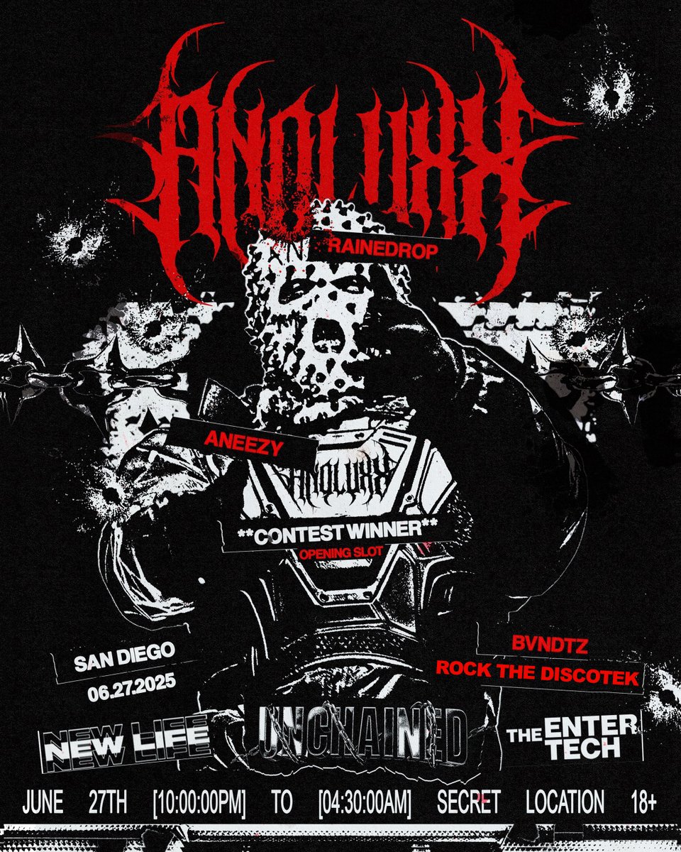 We're back with AFTERDARK techno with ANOLUXX (Wasteland) + SPEAKER HONEY (7/5) - mailchi.mp/newlifesounds/…