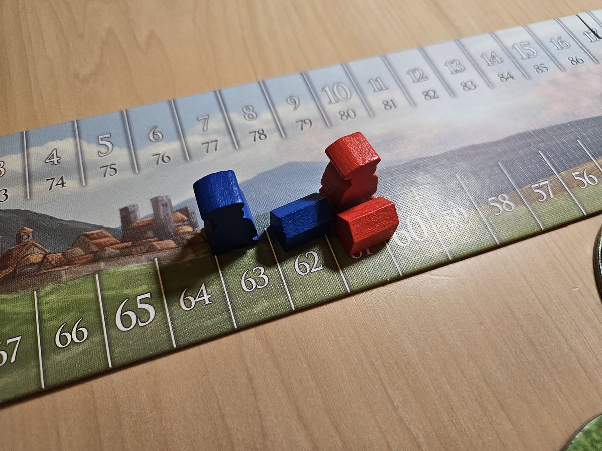 Belle découverte #j2s c est vraiment sympa!!
En plus on finit à 1 point d écart.
#boardgames #boardgame