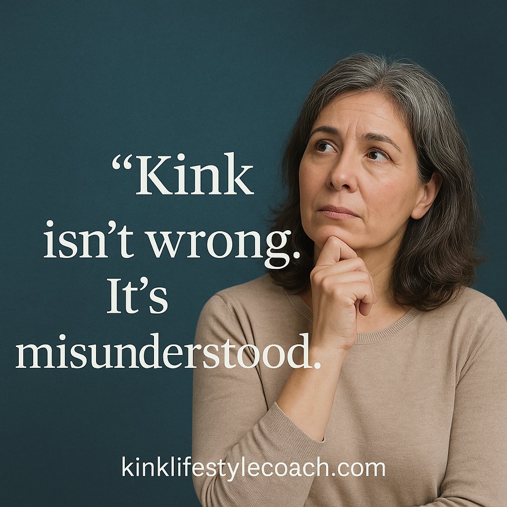 KinkCoachAndy's tweet photo. Curious about kink? You’re not broken. You’re just ready to explore your truth, safely and without shame.

#KinkAware #Over40AndCurious #SafeKink https://t.co/oYQhNSRR8z