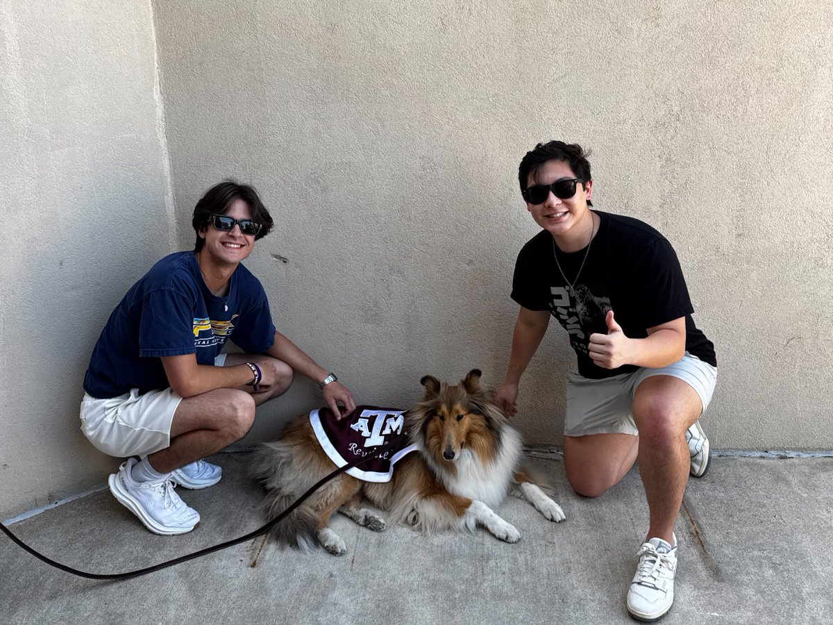 reveille's tweet image. Catching up with some of my favorite familiar faces 🐾Y’all always know my good side. 😉
