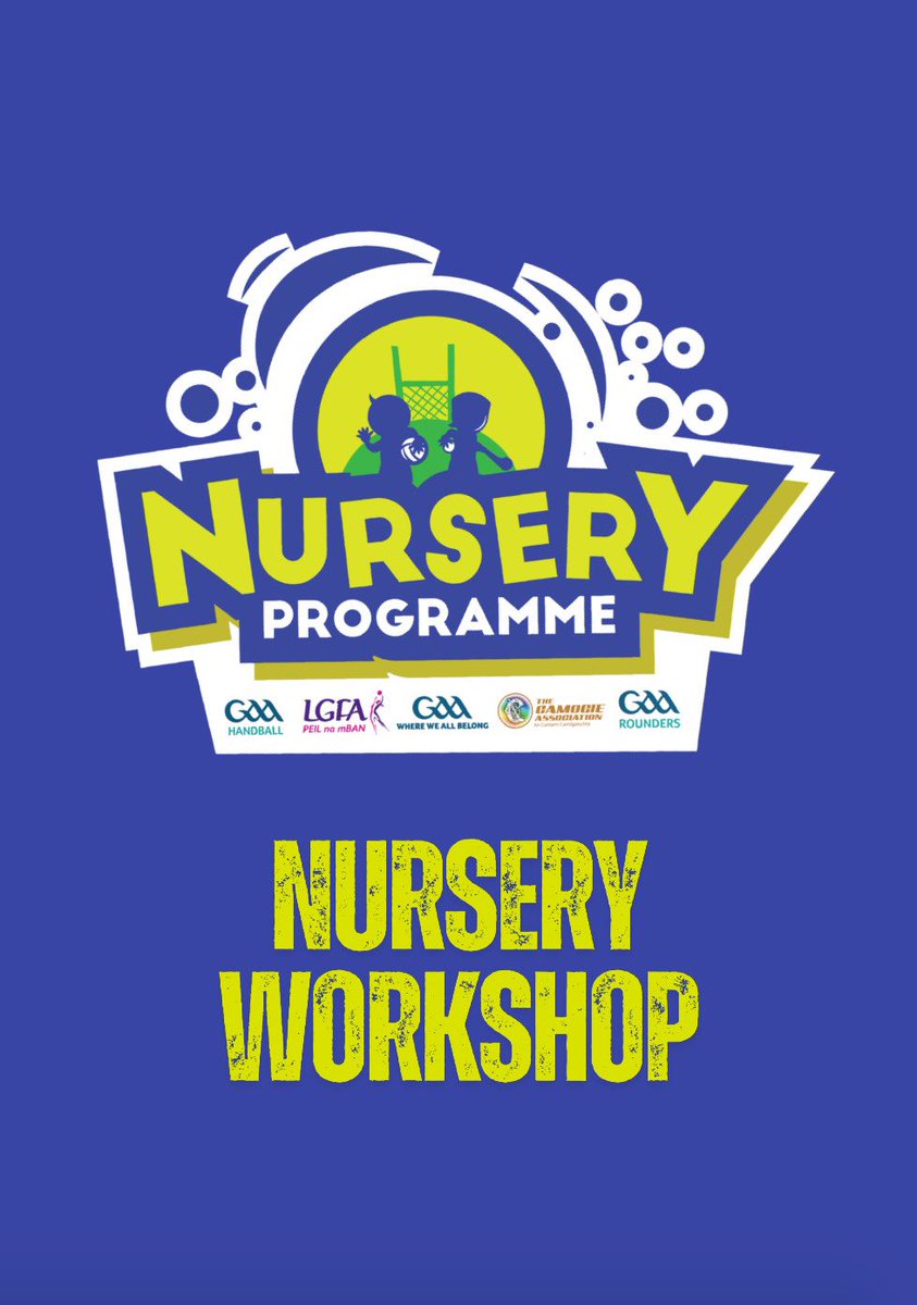 Marc Ó Dómhnaill (@mod_claregaagdc) on Twitter photo Coach Development
🗓️ Lúnasa 25ú
🕖 7 i.n.
📍 <a href="/GAAParteen/">Parteen-Meelick GAA & Camogie Club</a> (V94 YW61)
Coaches of children (U6 & below) are invited to input their details for our upcoming Nursery Coaching Workshop.
forms.office.com/e/XMnwA9KK5u
Completion of the form will confirm your attendance, with all Coach Development
🗓️ Lúnasa 25ú
🕖 7 i.n.
📍 <a href="/GAAParteen/">Parteen-Meelick GAA & Camogie Club</a> (V94 YW61)
Coaches of children (U6 & below) are invited to input their details for our upcoming Nursery Coaching Workshop.
forms.office.com/e/XMnwA9KK5u
Completion of the form will confirm your attendance, with all