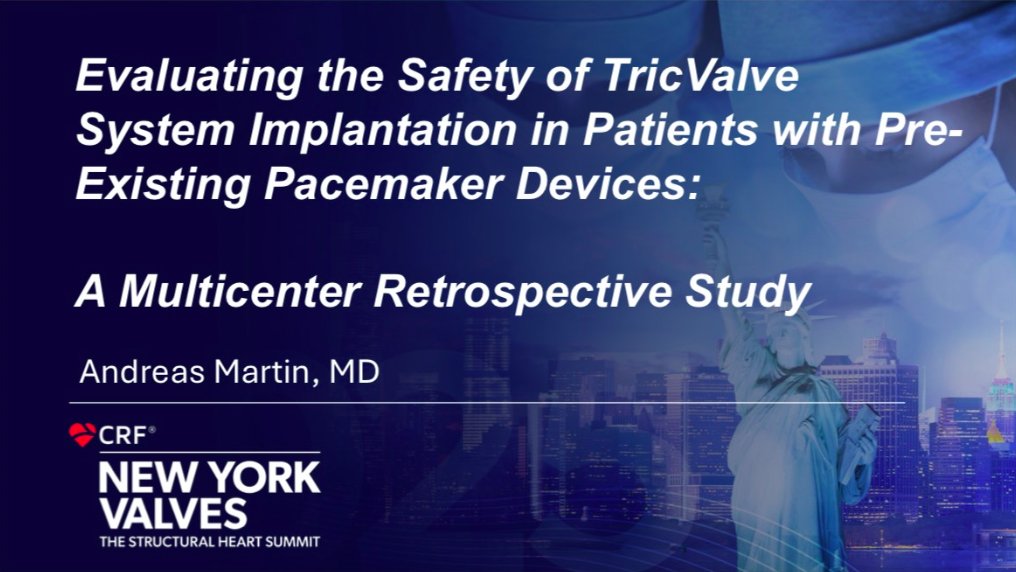 📍#NYValves2025
Se presentaron datos de un registro multicéntrico sobre #TricValve en pacientes con marcapasos/TRC.
✅ 100 % éxito en el implante
⚠️ Bajas complicaciones (6,3 %, todas manejables)
🧠 Sin disfunción significativa de electrodos
📌 1 caso de endocarditis (1,6 %)