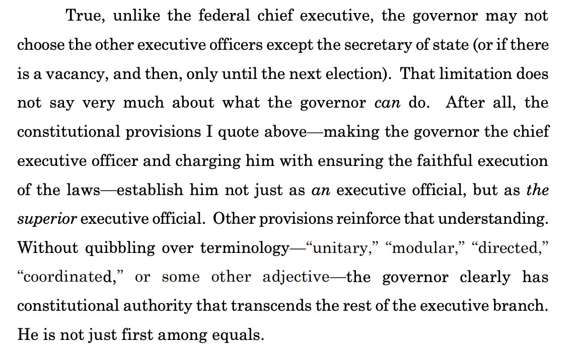 This is a blow to open government, no doubt, but in a concurring opinion, Greg Abbott-appointed justice Evan Young really wilds out, contemplating that the governor of Texas is a "unitary executive." What?