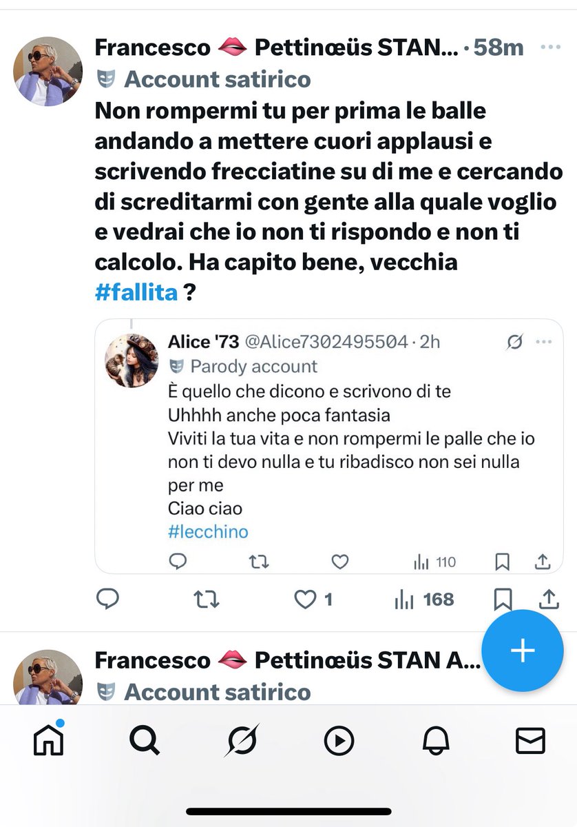 Alice7302495504's tweet photo. Dato che mi hai suggerito come devo rispondere hai tweet lo faccio pure a te 
👏👏👏👏👏 BRAVOOOO
Mi hai dato della vecchia e fallita 
Okkay 
Pensa io non ti ho mai offeso 
Va boh sarò una #fallita ma almeno non lecco il sedere 
Tesoro ho i dm aperti se vuoi piangere 
#lecchino https://t.co/rhQeYGaABR