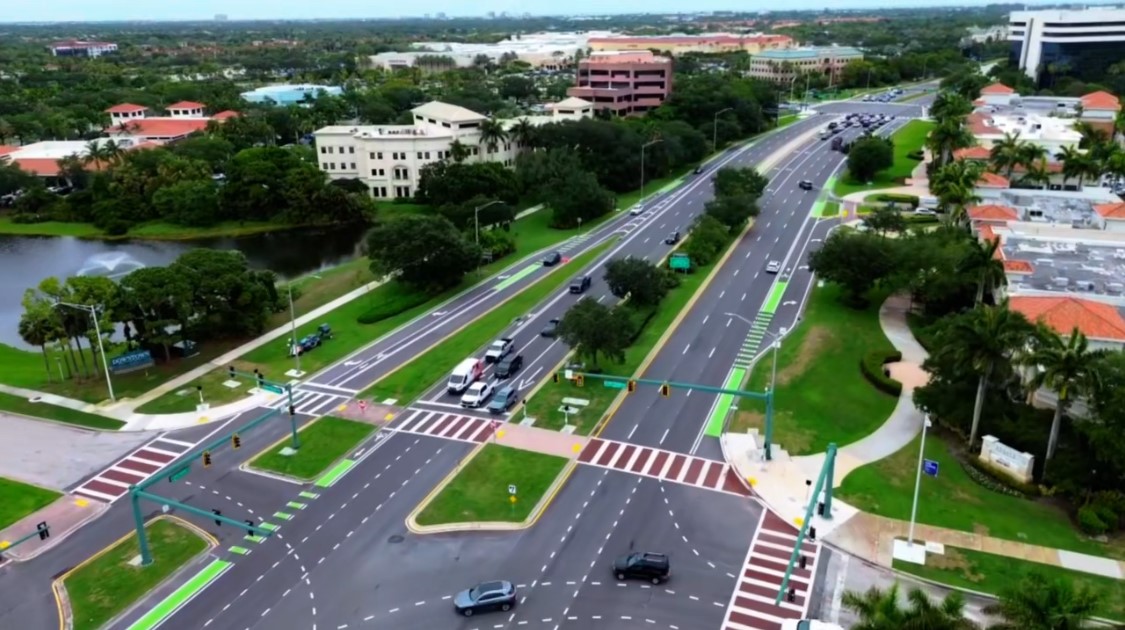 🚴‍♂️🚦 The PGA Blvd Resurfacing, Restoration &amp; Rehabilitation Project has officially wrapped up! Since Oct. 2024, crews have been enhancing safety for pedestrians, cyclists &amp; motorists—complete with fresh pavement, new signals, dedicated green bike lanes &amp; ADA-accessible upgrades.