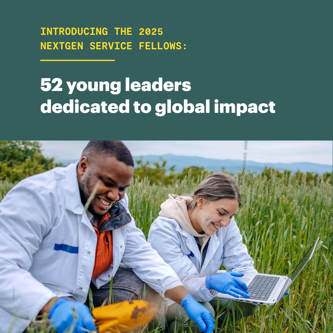 RockefellerFdn's tweet image. Congratulations to the 2025 NextGen Service Fellows cohort! Through @IIEglobal, with support from @RockefellerFdn & @outriderfdn, 52 U.S. university students will be serving communities to gain experience in international development. Learn more: rockfound.link/4eterre