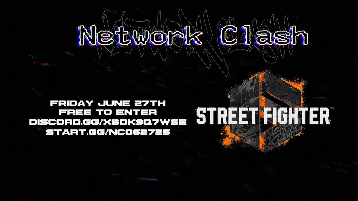 CIFGCgaming's tweet photo. Happy Friday everyone.

Network Clash sign ups end at 6:30PM CDT.

$30 will be added to the pot since we have reached at least 8 players. It will increase to $50 if we get at least 16.

Free to enter for #SF6 and open to NA.

https://t.co/fr32Z40Yx5
https://t.co/GGYXhSNtkA https://t.co/RDRTAVZciG
