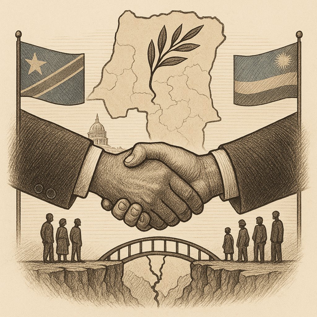 The agreement signed by both  🇨🇩 and 🇷🇼 foreign ministers state : “ the disengagement , disarmament and conditional integration of non -state armed groups..” for heaven sakes is this a solution to the Rwandan army occupation for more than a decade in #DRC ? I am baffled 😲
