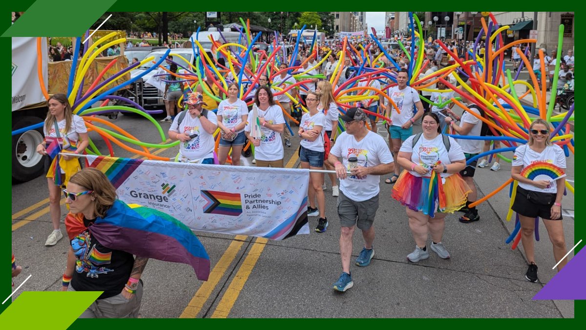 This month, associates took part in the <a href="/stonewallcmh/">Stonewall Columbus</a> Pride activities, celebrating our commitment to belonging. Thank you to participants. A special thanks to our Pride Partnership &amp; Allies Associate Resource Group for leading with heart &amp; purpose. #LifeAtIntegrity #GrangeGives