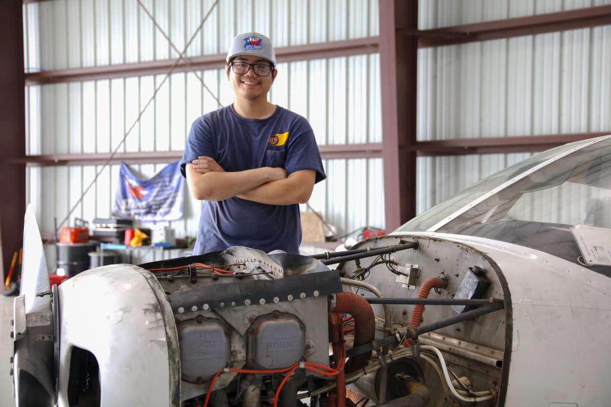 U.S. Army veteran Henry Tran, an Aircraft Airframe Technology student at TSTC’s Harlingen campus, recently began an internship with aircraft maintenance company STX Aero at the Mid-Valley Airport in Weslaco. 

Discover more about his passion ➡️ bit.ly/44byWnq