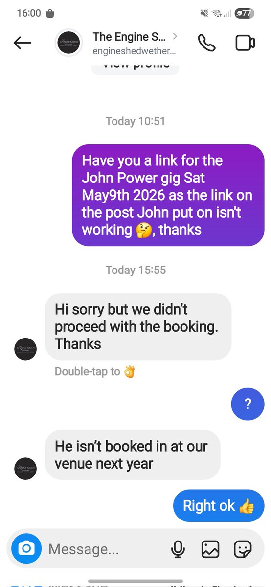 andyhinds's tweet photo. @castofficial @johnpowerla Any new venue for May 9th 2026 in Yorkshire ? if Wetherby hasn't been booked 🤔 https://t.co/zxzNG1UQxa