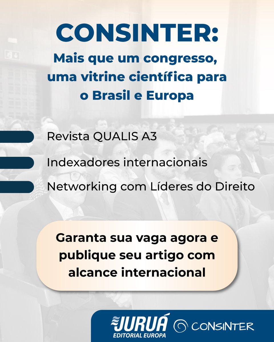 CONSINTER's tweet photo. ✨ Valorize sua pesquisa e garanta o espaço que ela merece no cenário acadêmico internacional.

Consulte o edital completo no site e inscreva-se!

➡ Acesse agora: https://t.co/uHeepCmwWe

💳 Parcele em até 10x sem juros (prazo até 31/07/25). https://t.co/aNGoOy0d2t
