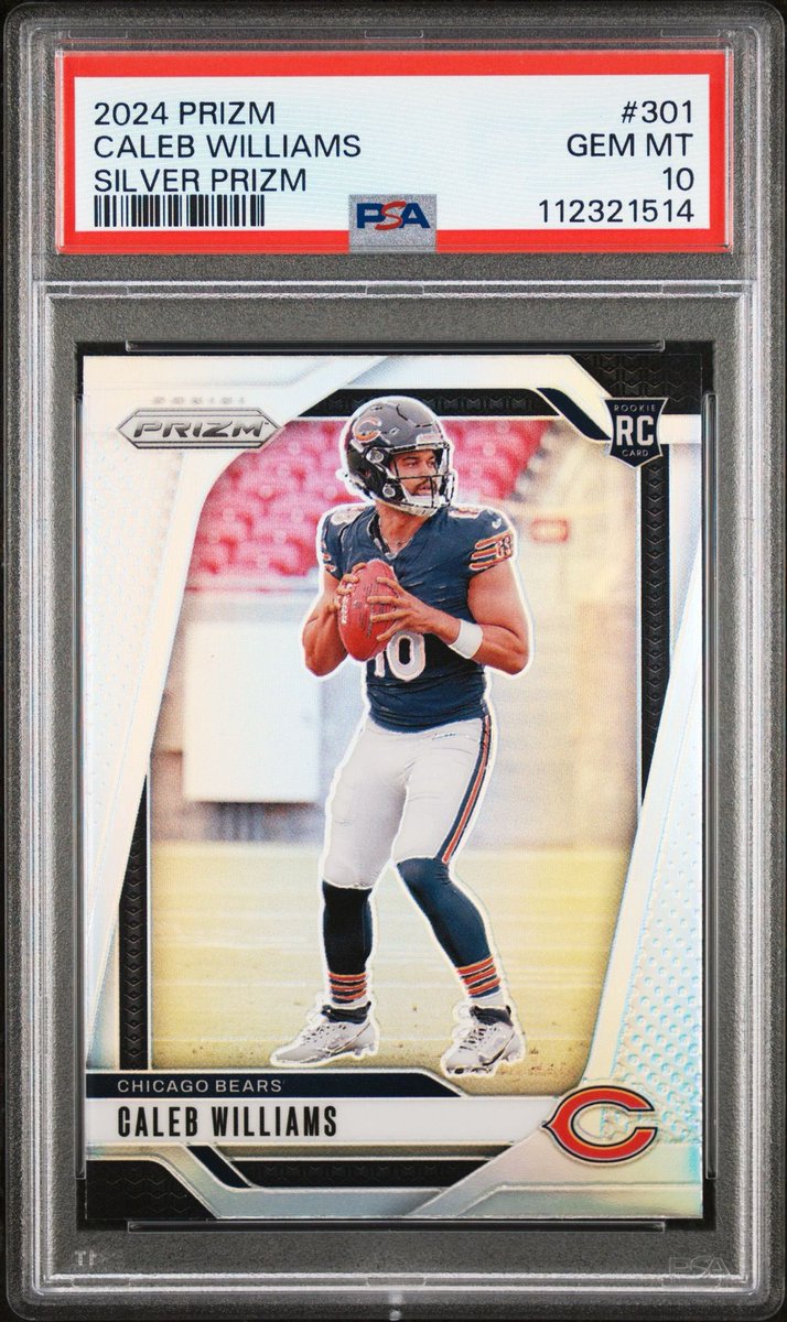 ChiefPrizm's tweet photo. 2024 Panini Prizm Silver Caleb Williams PSA 10 Rookie RC Refractor Bears #301

$700 obo 

@sports_sell 
@SportsSell3 
@HobbyRetweet_ 
@TheHobby247 https://t.co/ak0aEjfJEz