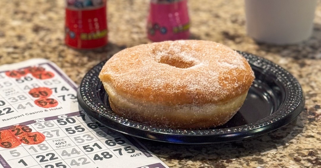 RampartCasino's tweet photo. Grab your lucky daubers and head to Rampart Casino for National Bingo Day fun! We've got a special I-27 Bonus Ball, extra prizes and doughnuts at the 11am and 5pm sessions. #NationalBingoDay #Bingo #BingoDay #FreeDoughnuts #BonusBall #WinBig #RampartRewards https://t.co/l3DQZGBNqw
