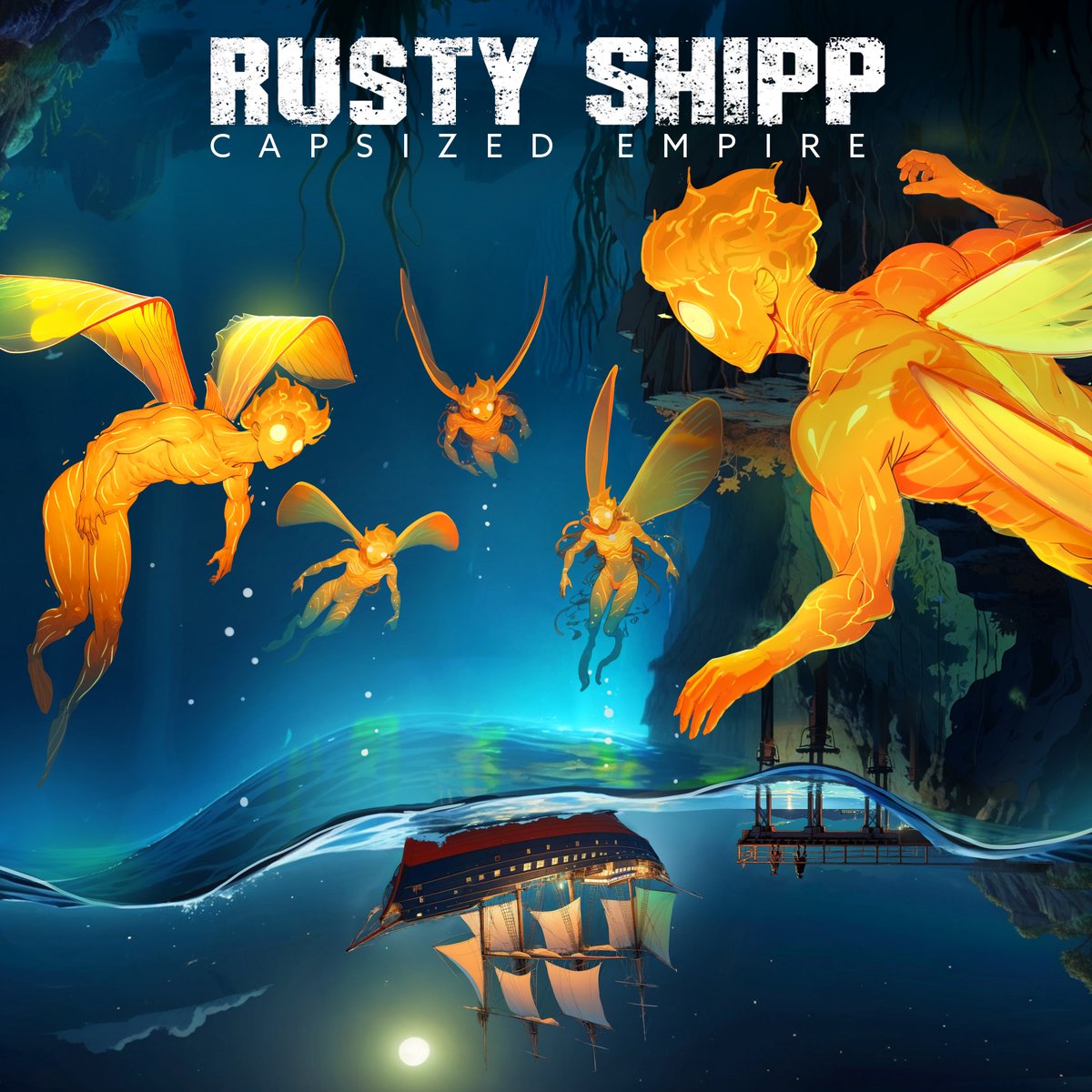 RustyShipp's tweet image. &apos;Capsized Empire&apos; the NEW concept album by Rusty Shipp is out today on streaming services! This continues the story from our last album &apos;Dark Side of the Ocean.&apos; See what happens next at distrokid.com/hyperfollow/ru…