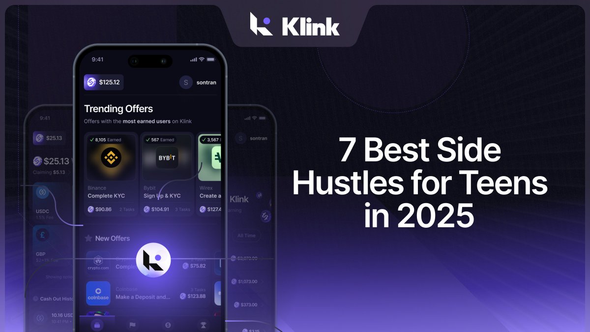 💡 Teens in 2025 aren’t waiting for payday — they’re building their own 👇

From paid surveys to gaming-for-cash, here are the 7 best side hustles for teens to earn online 💸
No fluff. Just real options that actually work.

🔗 Read it here: blog.klinkfinance.com/learn/7-best-s…