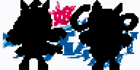 明日でシンデレラグレイ1クール終了! 果たしてタマモクロスとオグリキャップの決着はいかに!? #ドット絵 #ウマ娘 #シンデレラグレイ