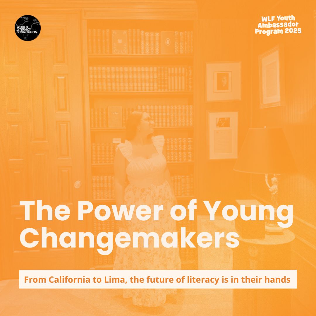 WorldLiteracy's tweet photo. What do a 17-year-old student from California and a 18-year-old nonprofit co-founder from Lima have in common?
A deep belief in the power of literacy to transform lives.
Tag someone who inspires you to read, lead, and make a difference.
#YAP2025 #WLF #YouthAmbassadorProgram https://t.co/GwSTT0onir