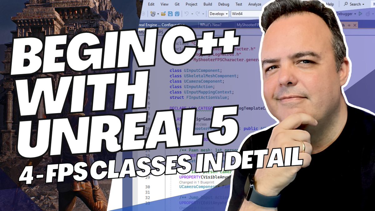 🚨 New Video! Unreal Engine 5 C++ Tutorial – Part 4 🎮

Feeling lost in C++ and Unreal? In this episode we break down the shooter project, header file structure, UCLASS, UPROPERTY, and how C++ talks to Blueprints.

Start making sense of it all 👉 youtu.be/hdlMHjMQl_0