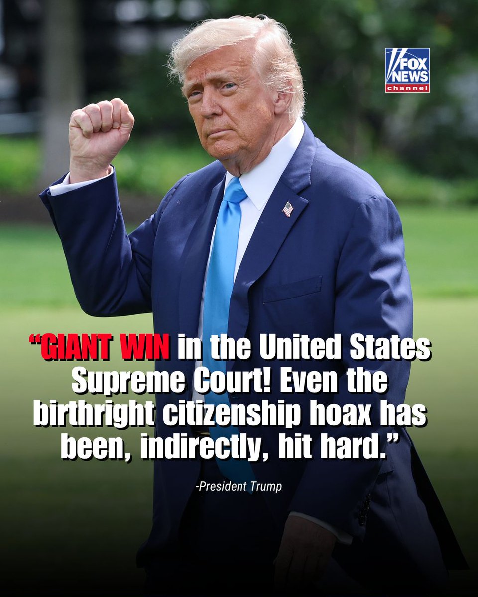 Fox News (@foxnews) on Twitter photo SUPREME SHOWDOWN: In a highly anticipated decision, the Supreme Court justices ruled 6–3 to limit a lower court’s power to block presidential orders, handing a partial win to the <a href="/realDonaldTrump/">Donald J. Trump</a> administration. SUPREME SHOWDOWN: In a highly anticipated decision, the Supreme Court justices ruled 6–3 to limit a lower court’s power to block presidential orders, handing a partial win to the <a href="/realDonaldTrump/">Donald J. Trump</a> administration.