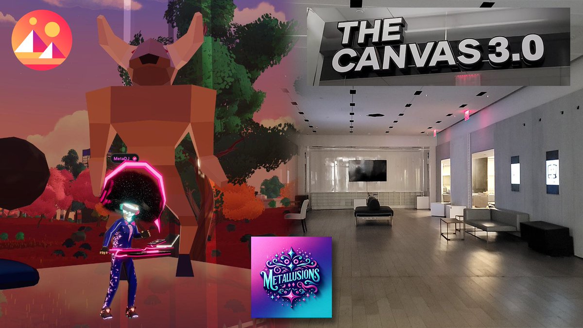 metallusions's tweet image. Today 1-3pm EDT, we&apos;re #phygital between the Oculus @_WTCOfficial and @decentraland @Crypt0M1notaur Gallery (78, -105) #metaverse + Twitch/X where you can enjoy @metadjai dropping the tunes along with realtime video art IRL made by artists with @DaydreamLiveAI live video AI tech!
