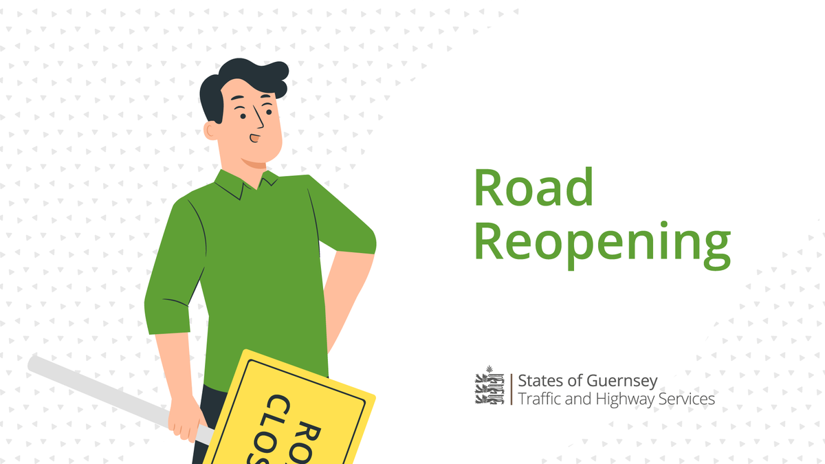 ✅ Road reopened
 📍 Amherst - St Peter Port

Amherst is now reopened to all traffic.

Take a look at the latest roadworks and traffic management at roadworks.gov.gg
