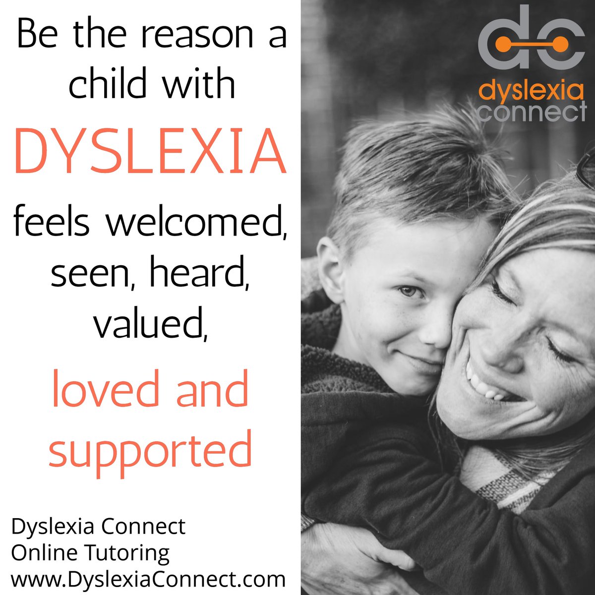 Kids with dyslexia need support. Be the reason that they feel welcomed, seen, heard, valued, loved and supported! DyslexiaConnect.com #Dyslexia #ADHD #Dysgraphia
