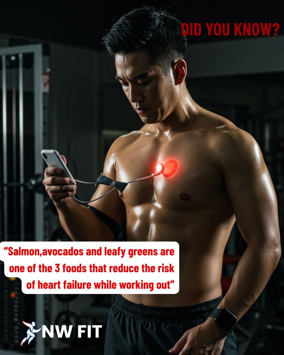 🫀 These 3 foods can help reduce the risk of heart failure while working out:👇

Salmon – Rich in omega-3s, it fights artery plaque and inflammation.

Avocados – Packed with potassium and healthy fats to support blood pressure.

Leafy Greens – Spinach and kale boost nitric oxide