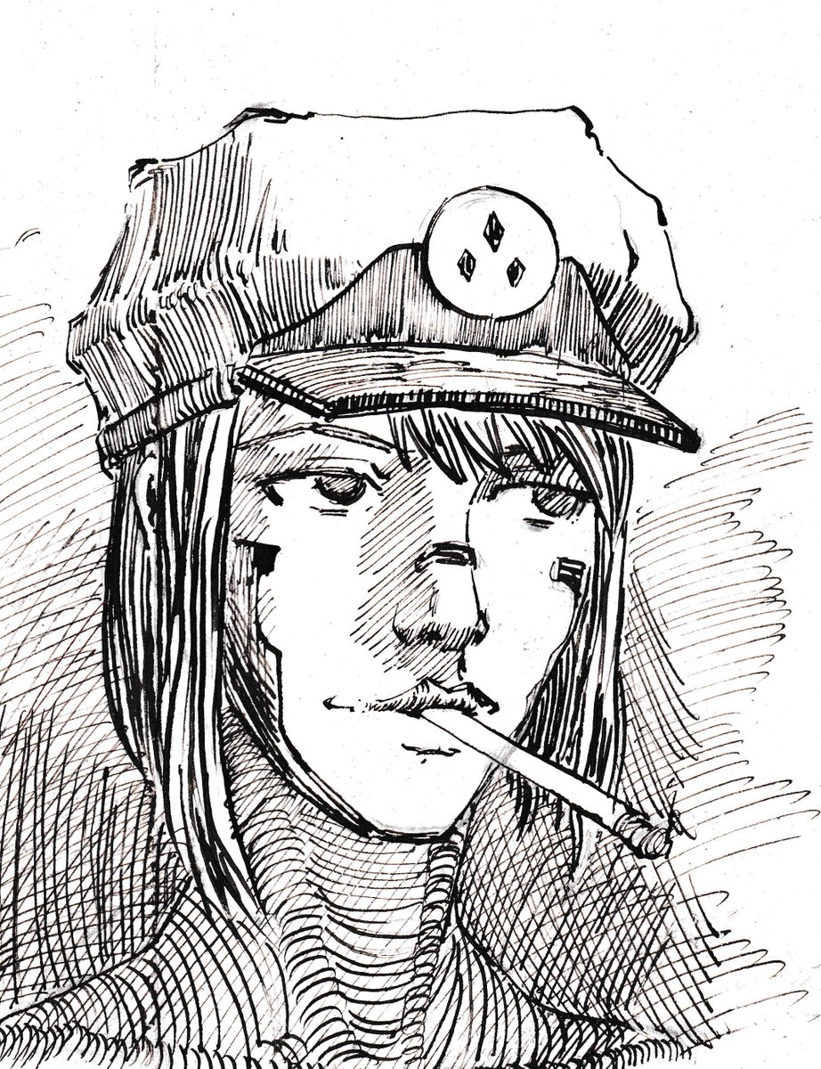 ProtoGor01's tweet image. Ink acquired. New pen nib tests.

#SIGNALIS #signalisfanart