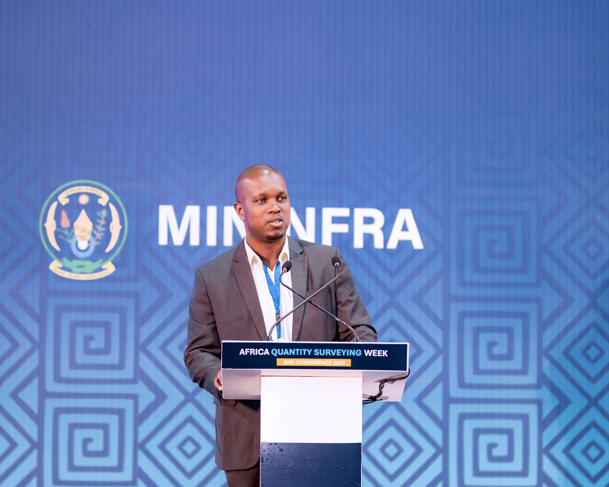 We were honored to hear from Bernard Ndakidemi, Vice President of the Africa Association of Quantity Surveyors (AAQS) and Regional VP for East Africa, who shared remarks on behalf of AAQS at the Africa Quantity Surveying Week &amp; Conference 2025.

“We are proud to be part of AQS